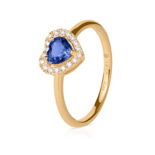Cargar imagen en el visor de la galería, Anillo Corazón Halo | 5 mm
