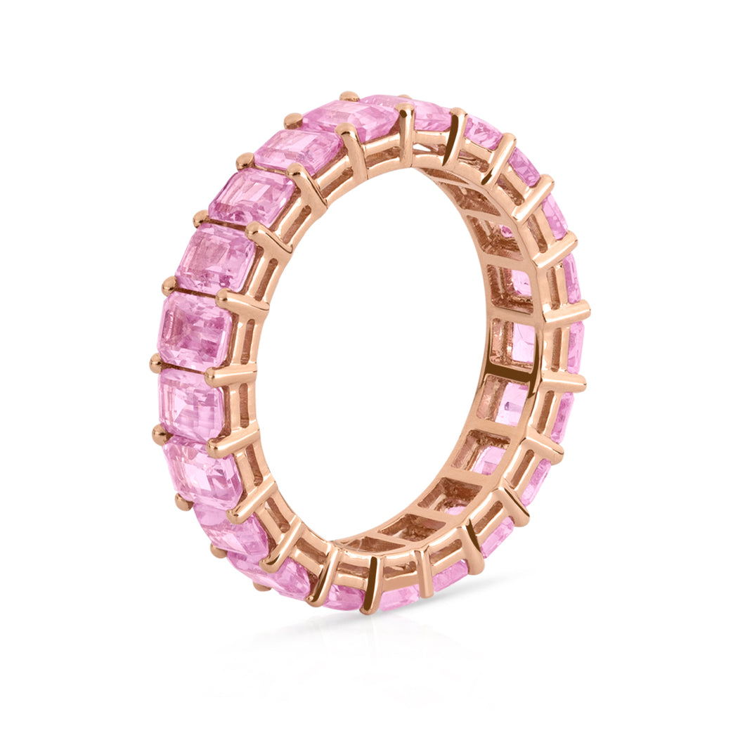 Anillo Eternity Esmeralda | 4x3 mm