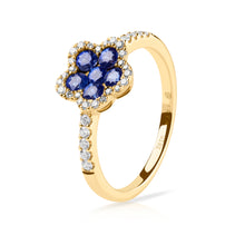 Cargar imagen en el visor de la galería, Anillo Margarita Halo | 2.5 mm

