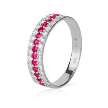 Cargar imagen en el visor de la galería, Anillo Micropave Triple | 2 mm
