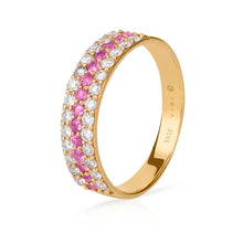 Cargar imagen en el visor de la galería, Anillo Micropave Triple | 2 mm
