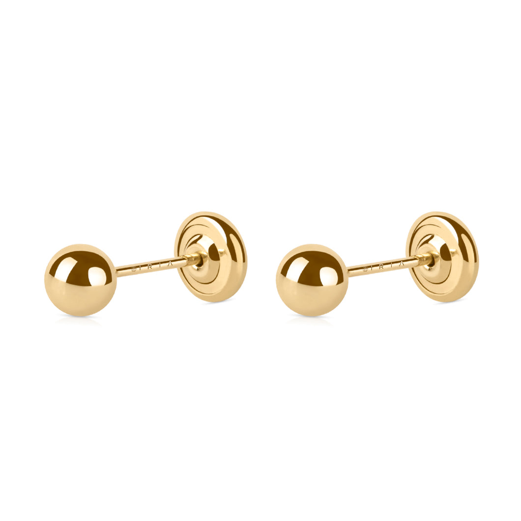 Aretes Abridores Bolita Confort | 4 mm