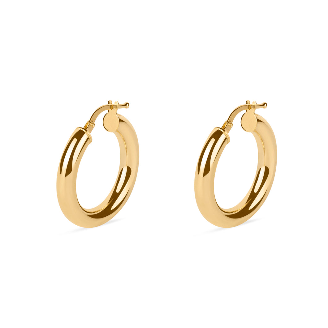 Aretes Argollas Huecas | 25 mm