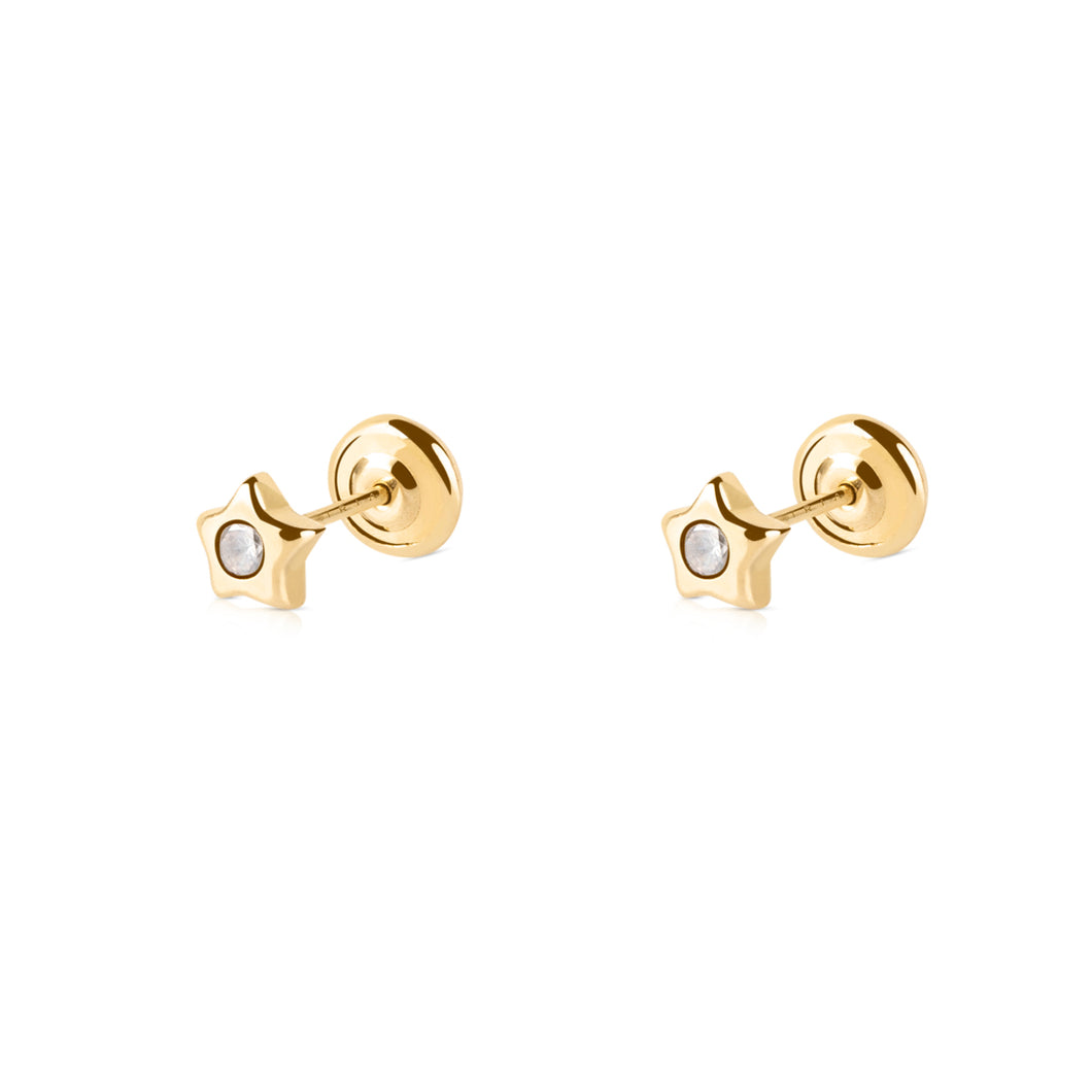 Aretes Estrella Confort | Zircón