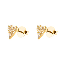 Cargar imagen en el visor de la galería, Aretes Heart 8 mm
