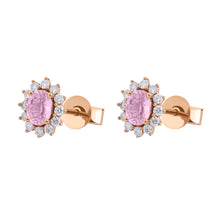 Cargar imagen en el visor de la galería, Aretes Roseta Oval | 5x4 mm
