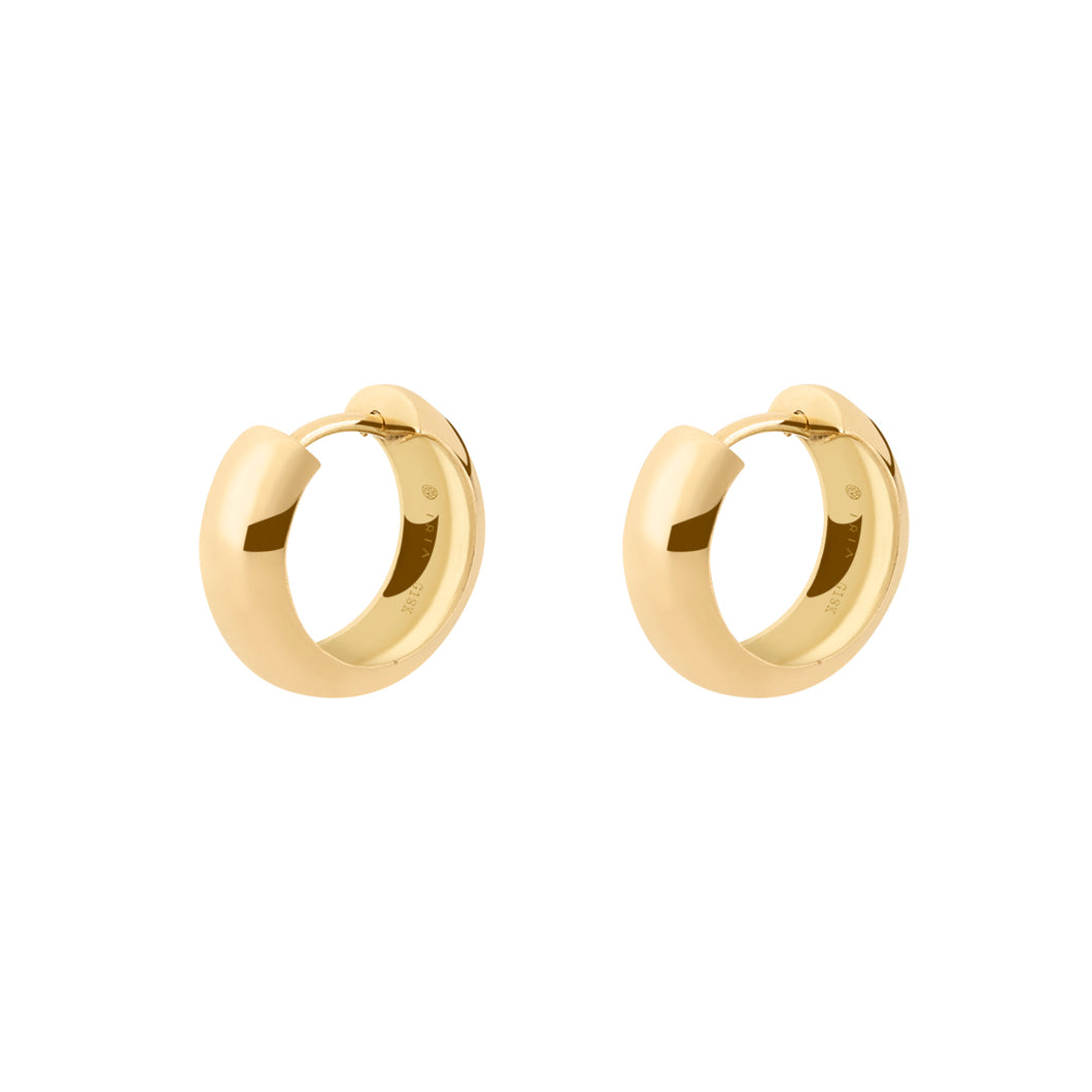 Aretes Argollas Huggies | 15 mm