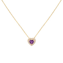 Cargar imagen en el visor de la galería, Collar Corazón Halo | 4 mm
