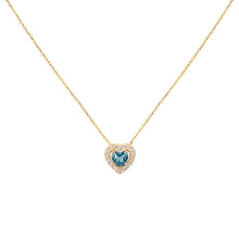 Cargar imagen en el visor de la galería, Collar Corazón Halo | 4 mm
