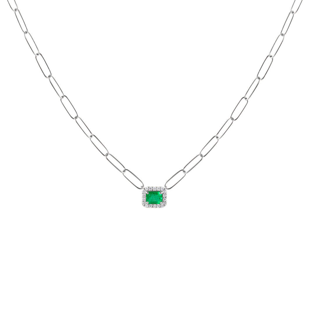Collar Halo Baguette