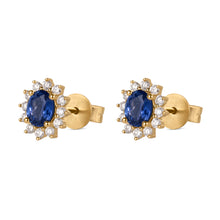 Cargar imagen en el visor de la galería, Aretes Roseta Oval | 5x4 mm
