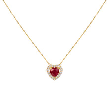 Cargar imagen en el visor de la galería, Collar Corazón Halo | 5 mm
