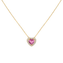 Cargar imagen en el visor de la galería, Collar Corazón Halo | 5 mm
