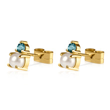 Cargar imagen en el visor de la galería, Aretes Melody | 4 &amp; 3 mm
